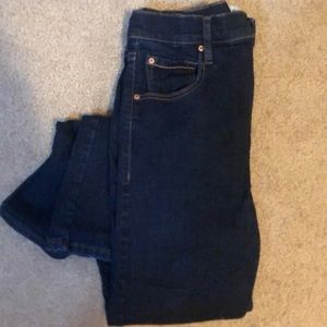 Ultra high rise Dark blue jeans